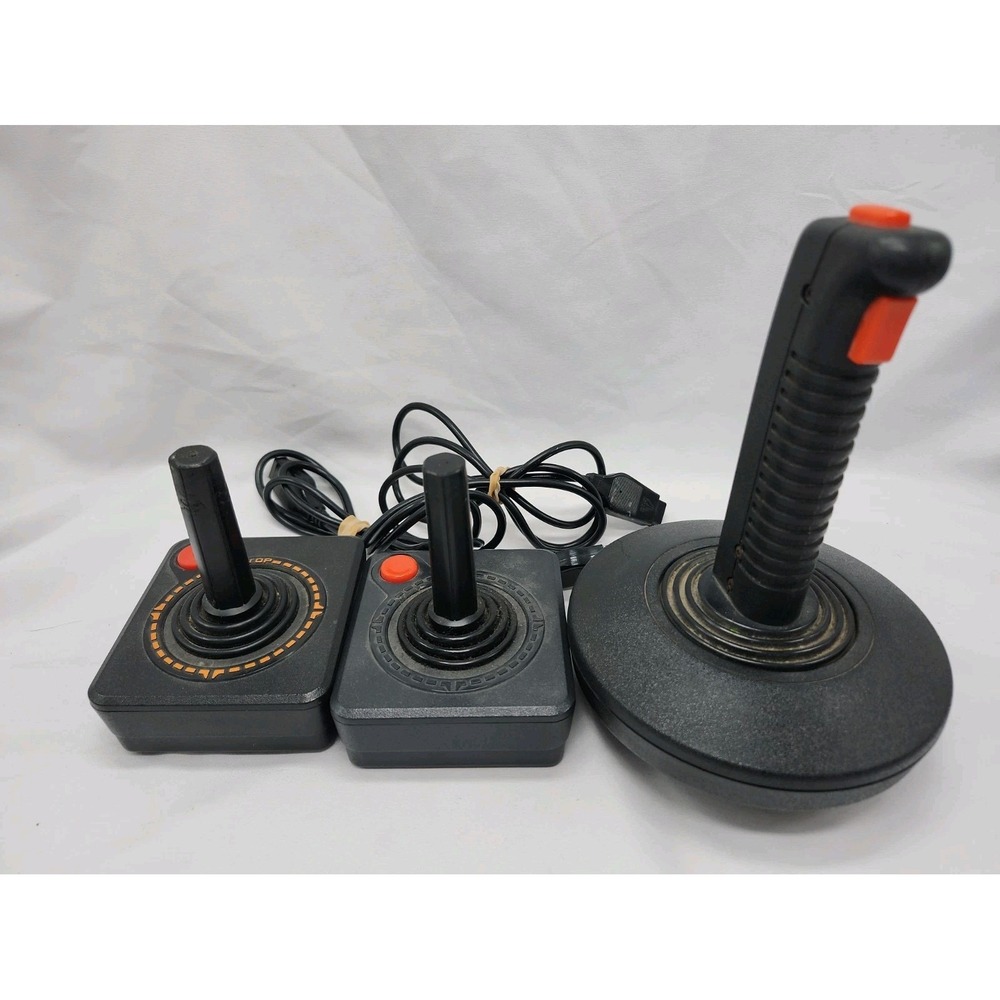 Vintage Atari 2600 Joystick Controller (Two)  OEM Untested